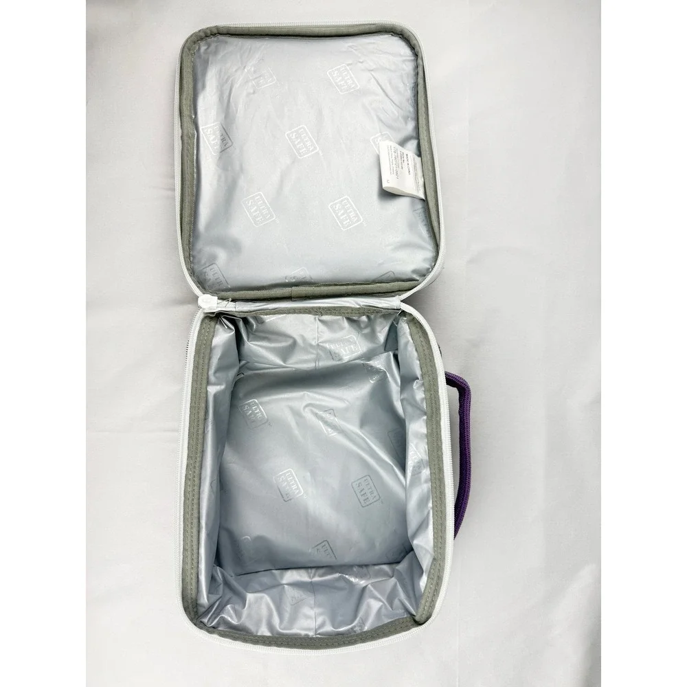 Arctic Zone Insulated Lunch Box Purple Lavender Zippered Bag